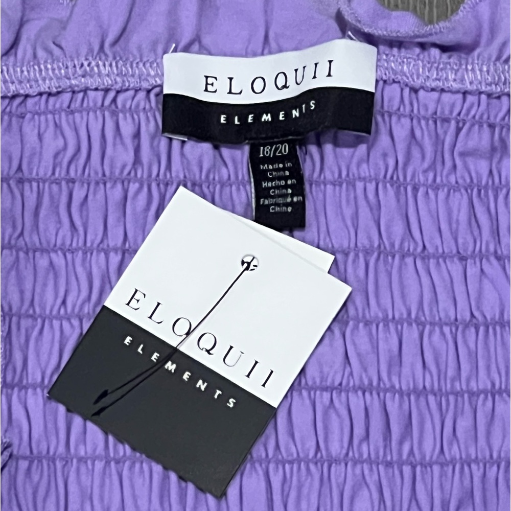 NWT Smocked Eloquii Elements Top Plus Size Women - Picture 3 of 3